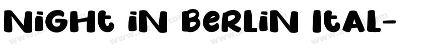 Night in Berlin Ital字体转换